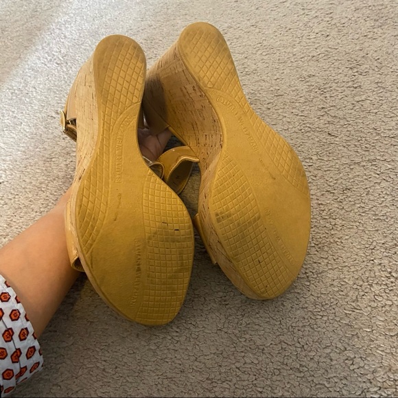 Stuart Weitzman Nude Platform Wedge Sandals - Picture 5 of 5